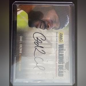 Walking dead autograph card